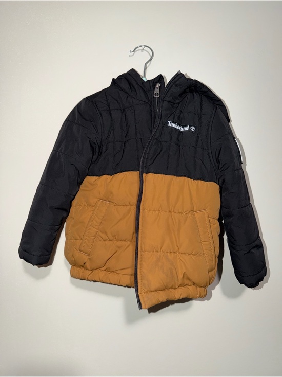 Timberland Other - Timberland Kids Black and Mustard Two-Tone Puffer Jacket